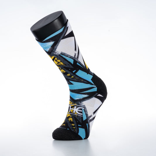 Abstract Blue Yellow - L